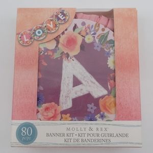 Molly and Rex Banner Kit Pink Ribbon - NIB